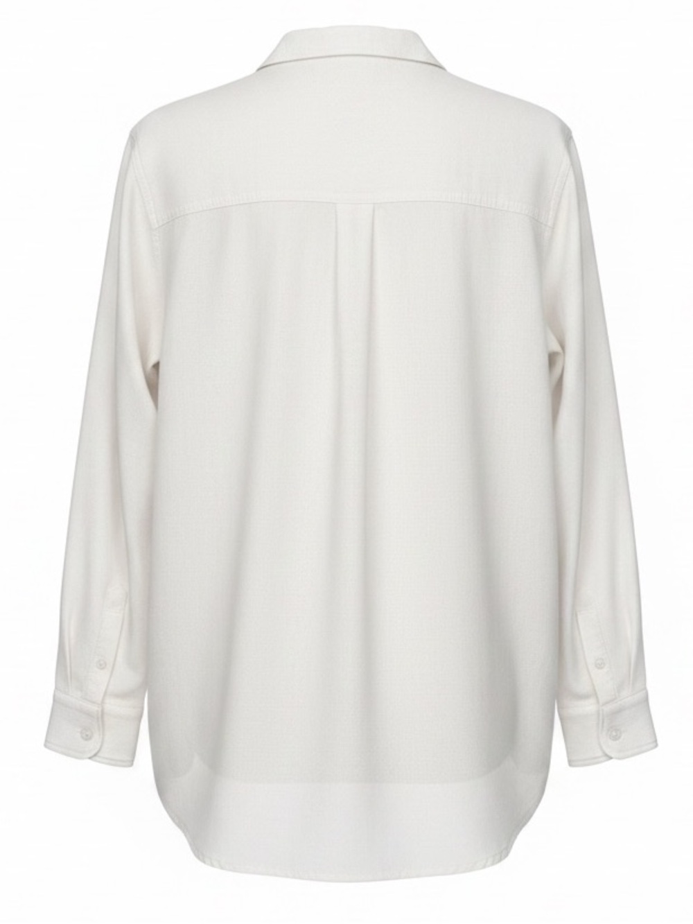 Gap Size XL White Linen-Blend Long Sleeve Boyfriend Button Down Shirt - Picture 4 of 9